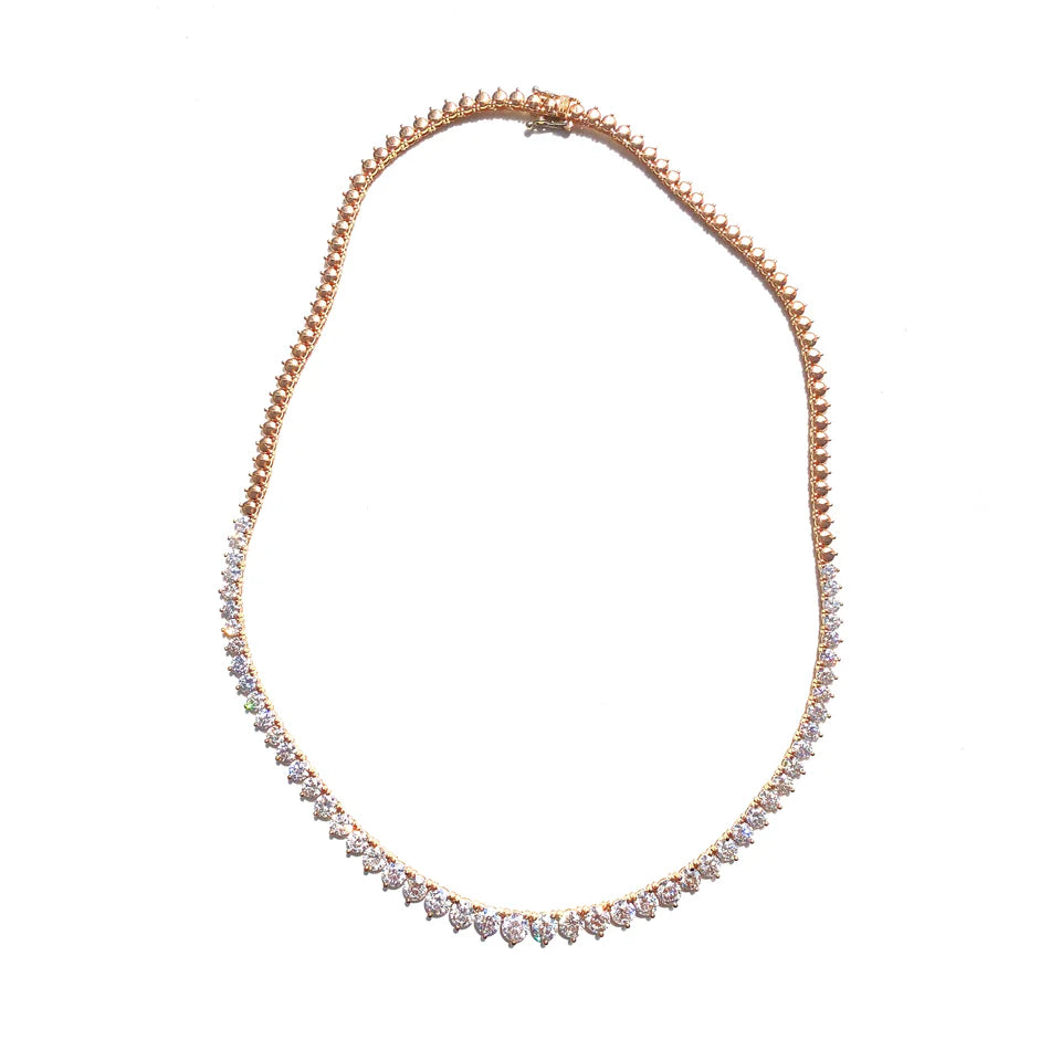 TENNIS NECKLACE IN ROSE GOLD