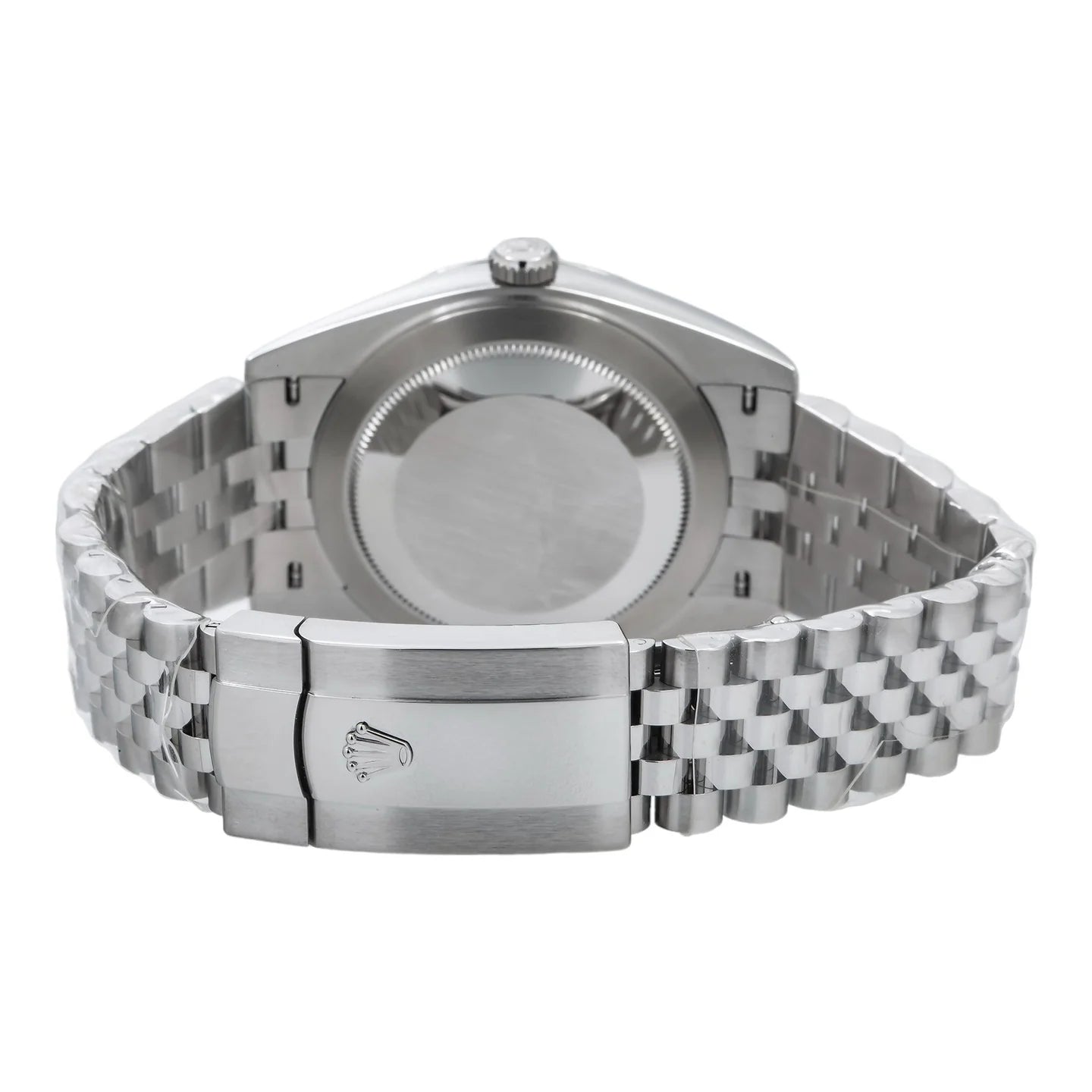 ROLEX DATEJUST 41MM 126300 WHITE ROMAN DIAL SMOOTH BEZEL STAINLESS STEEL JUBILEE BRACELET
