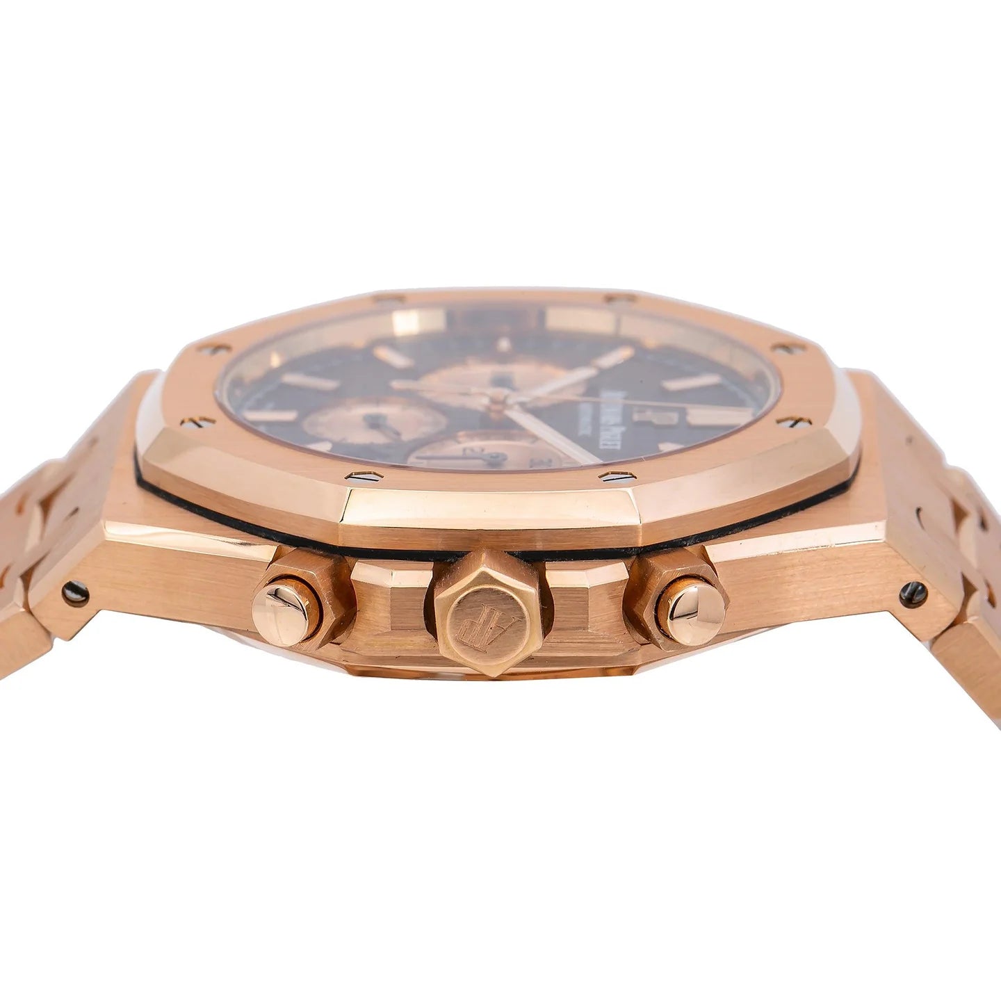 AUDEMARS PIGUET ROYAL OAK CHRONOGRAPH 41MM 26331OR.OO.1220OR.02 BROWN DIAL ROSE GOLD BEZEL 18K ROSE GOLD BRACELET