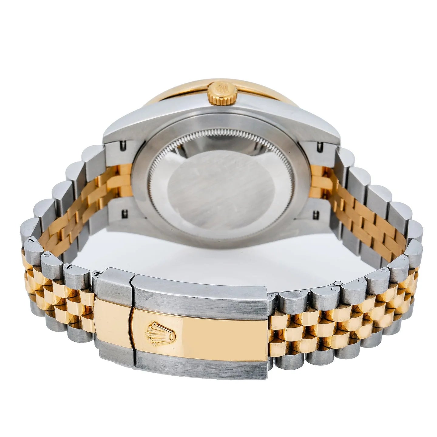 ROLEX DATEJUST 41MM 126333 BLUE ROMAN DIAMOND DIAL DIAMOND BEZEL TWO TONE YELLOW GOLD JUBILEE BRACELET