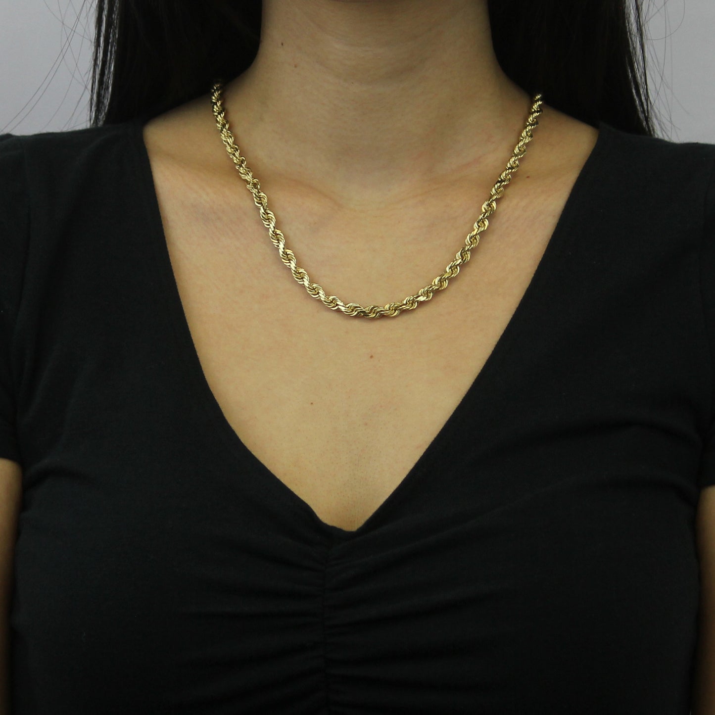 6mm Diamond Cut Rope Chain