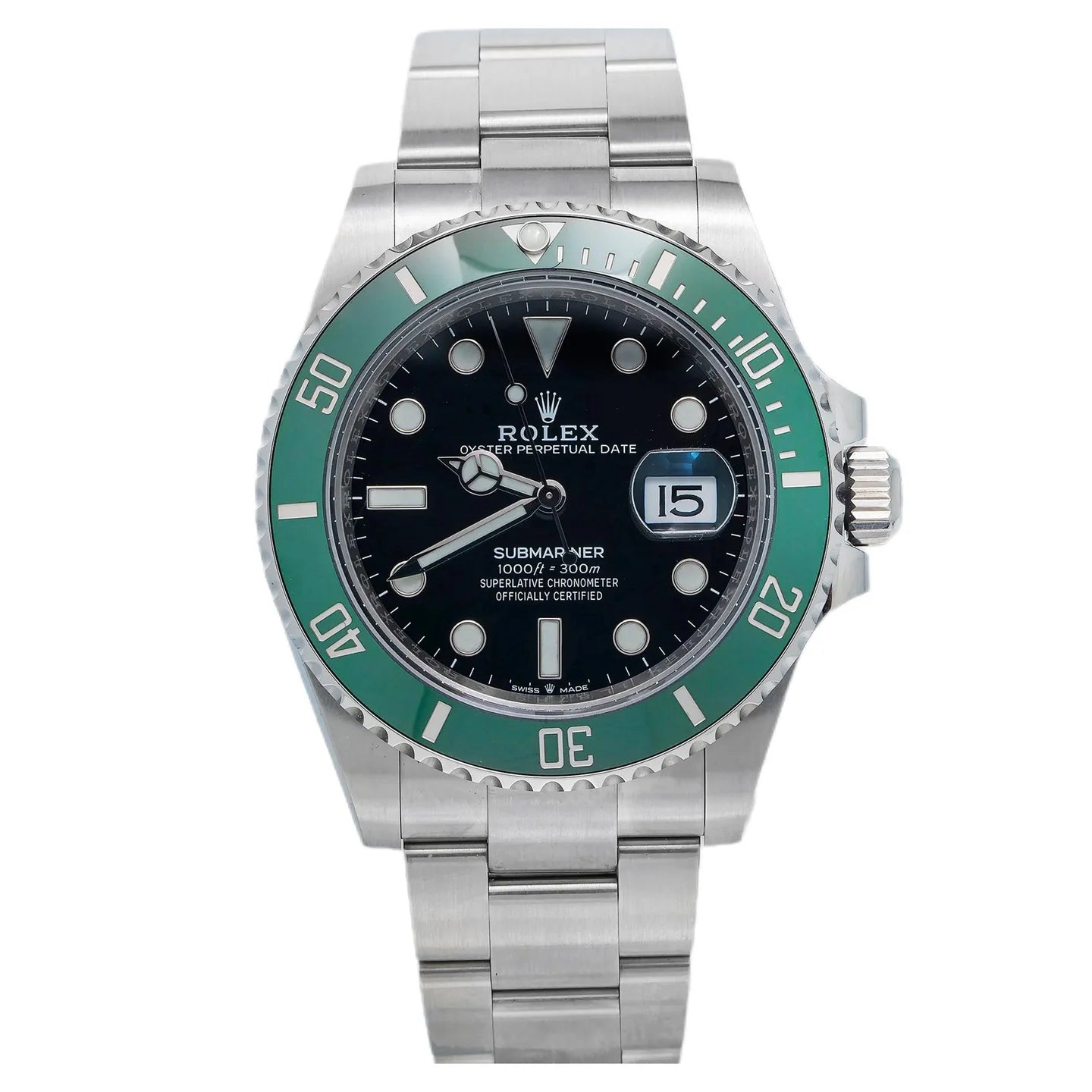 ROLEX SUBMARINER DATE 41MM 126610LV STARBUCKS / CERMIT BLACK DIAL GREEN CERAMIC BEZEL STAINLESS STEEL OYSTER BRACELET