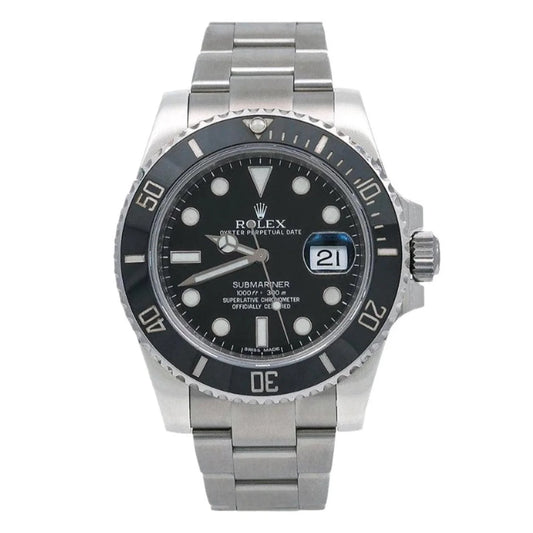 ROLEX SUBMARINER DATE 40MM 116610LN BLACK DIAL BLACK CERAMIC BEZEL STAINLESS STEEL OYSTER BRACELET