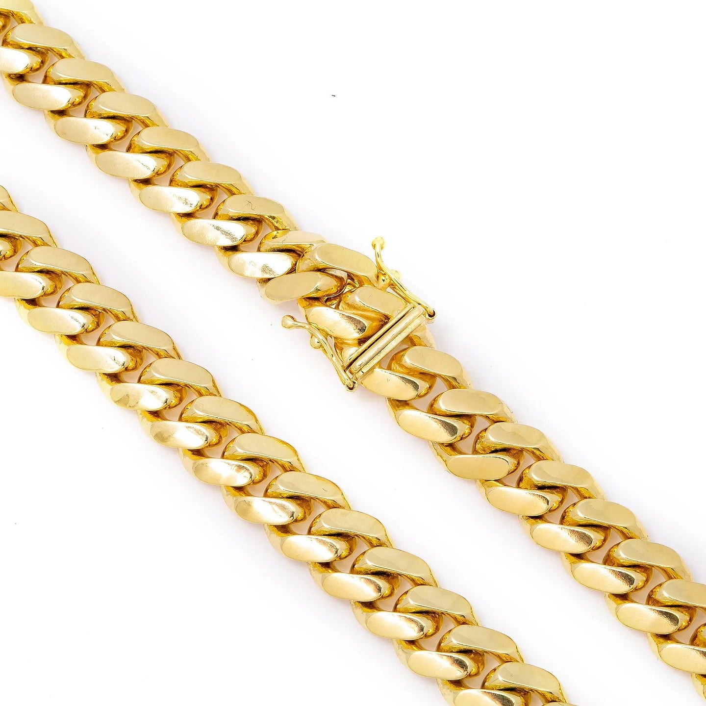 14K SOLID YELLOW GOLD 9.21MM MIAMI CUBAN CHAIN AVAILABLE IN SIZES 18"-26"