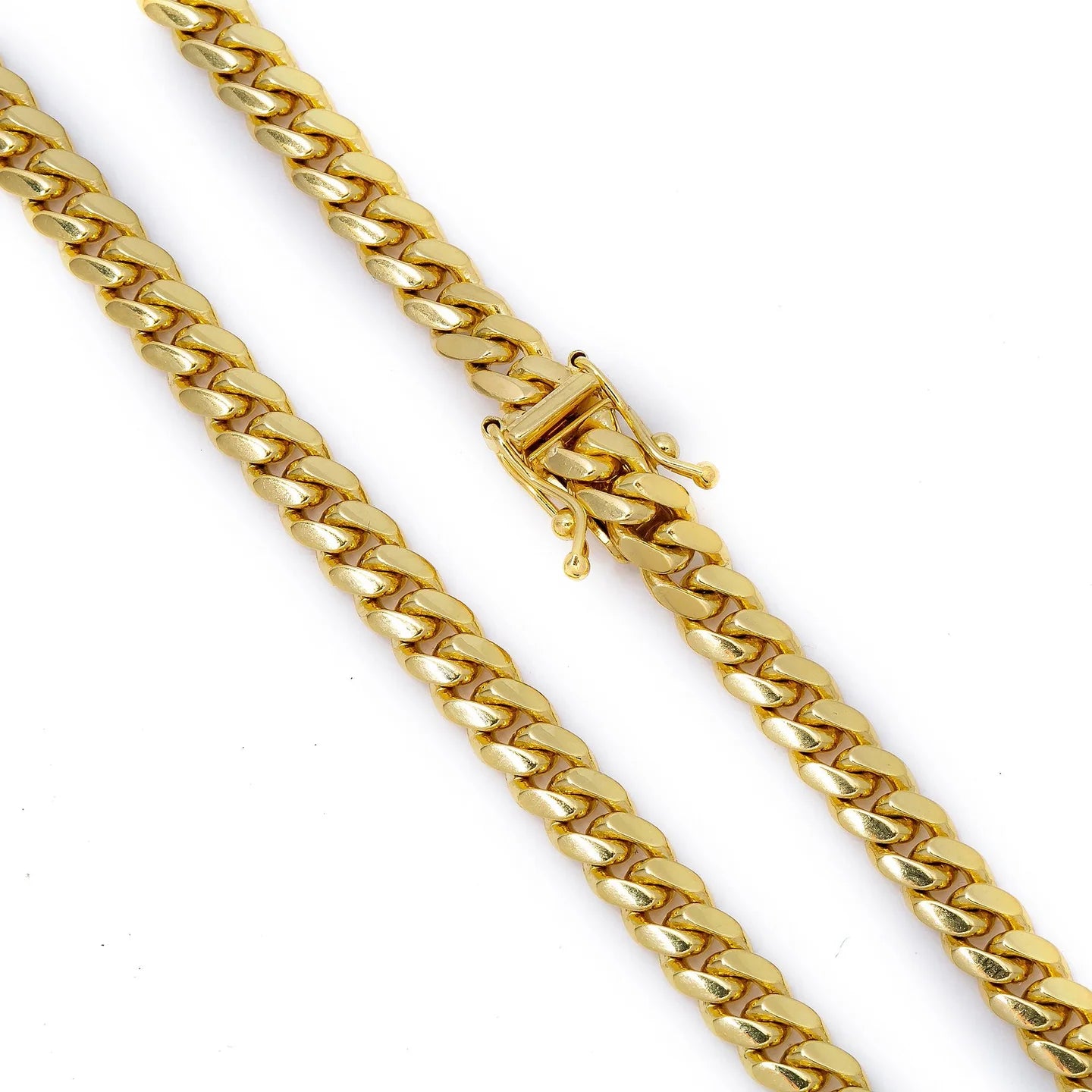 14K YELLOW GOLD 4.92MM MIAMI CUBAN CHAIN AVAILABLE IN SIZES 18"-26"
