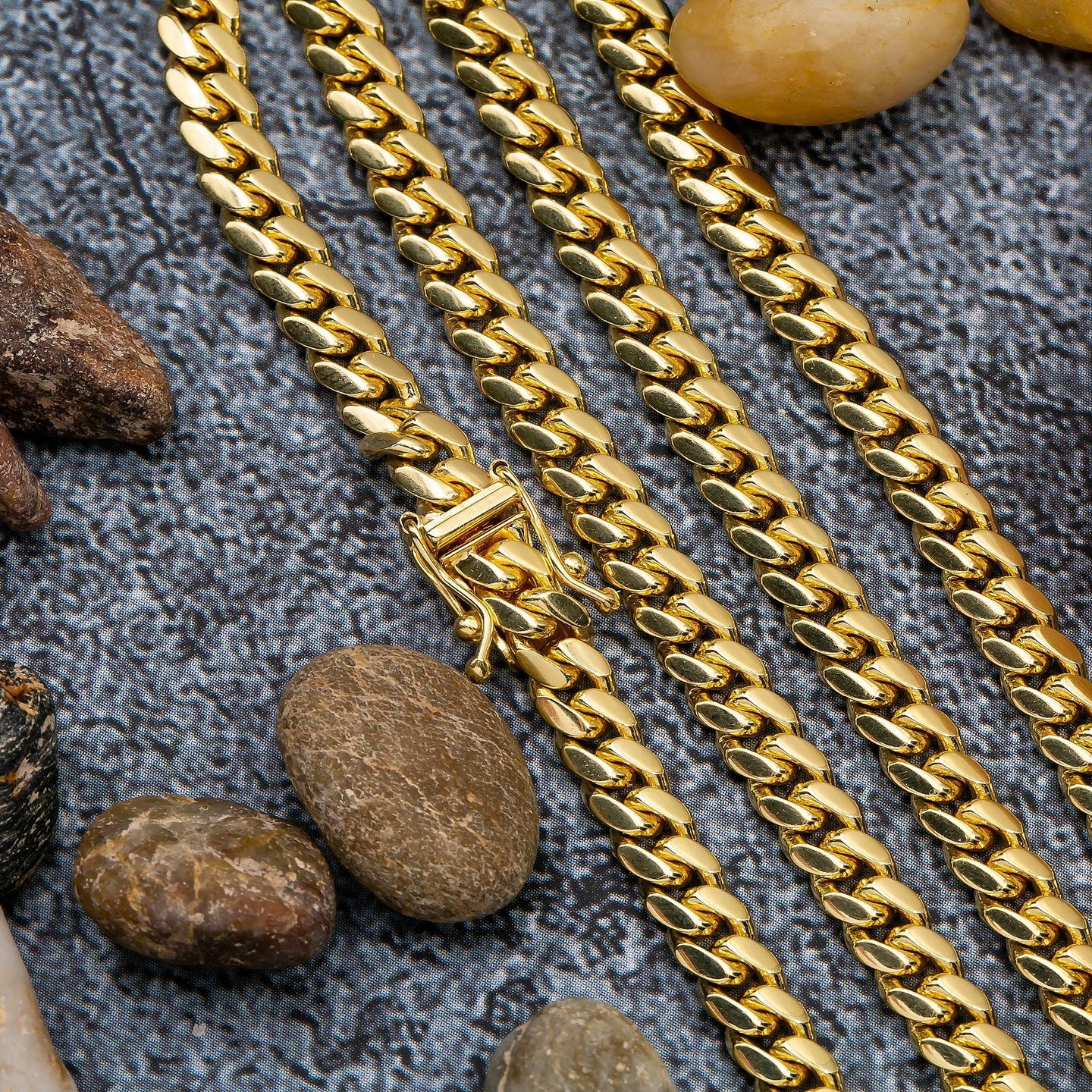 14K YELLOW GOLD 4.92MM MIAMI CUBAN CHAIN AVAILABLE IN SIZES 18"-26"