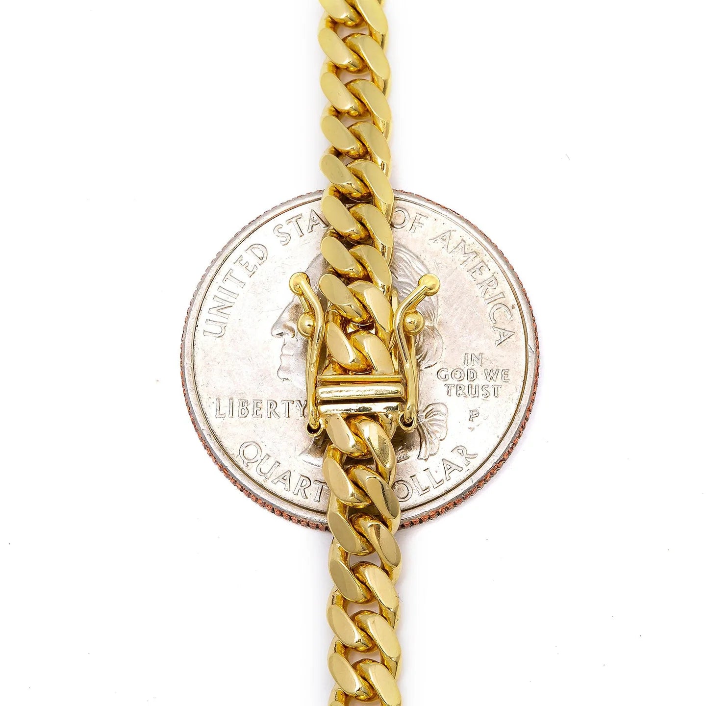 14K YELLOW GOLD 4.92MM MIAMI CUBAN CHAIN AVAILABLE IN SIZES 18"-26"