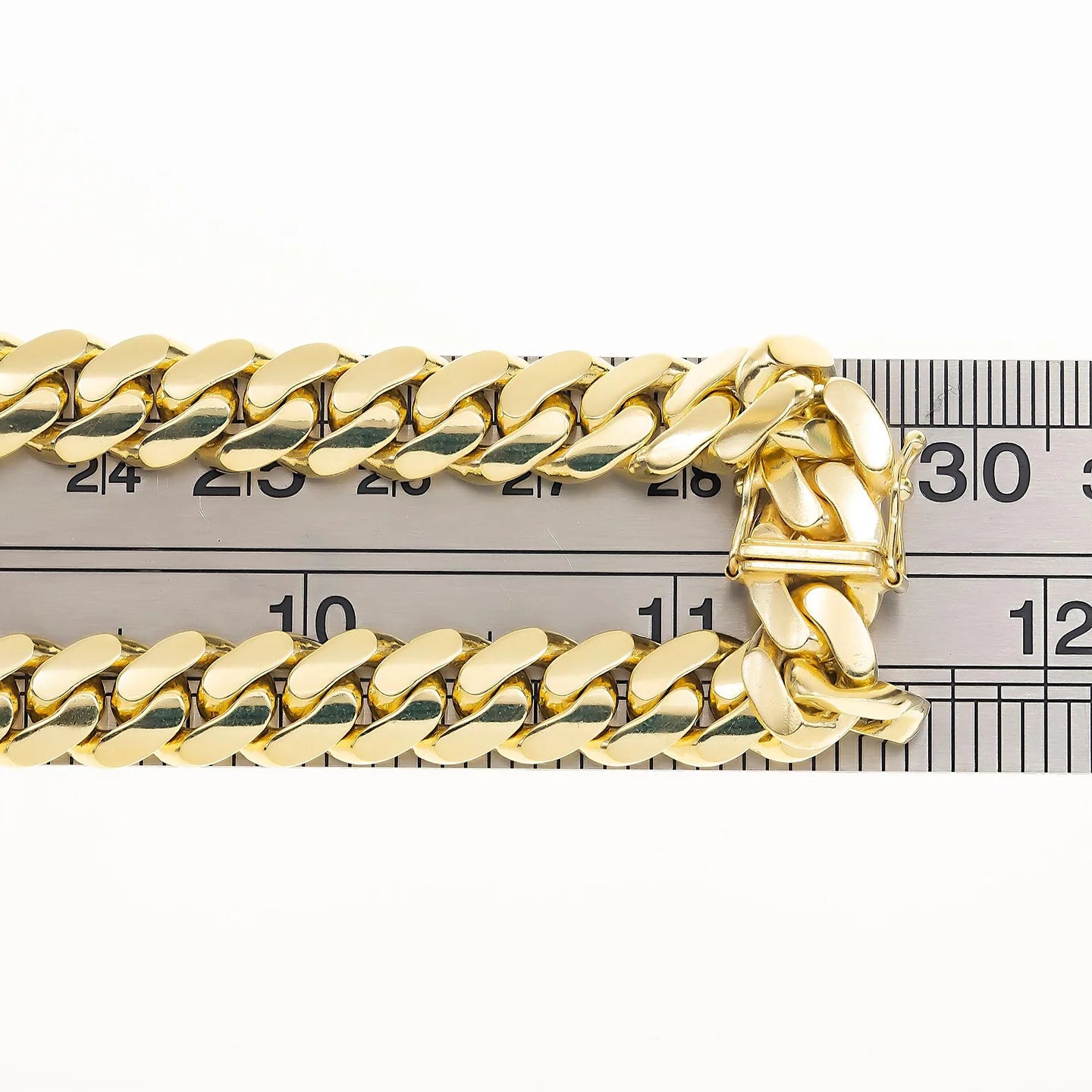 14K GOLD 9MM CUBAN LINK CHAIN