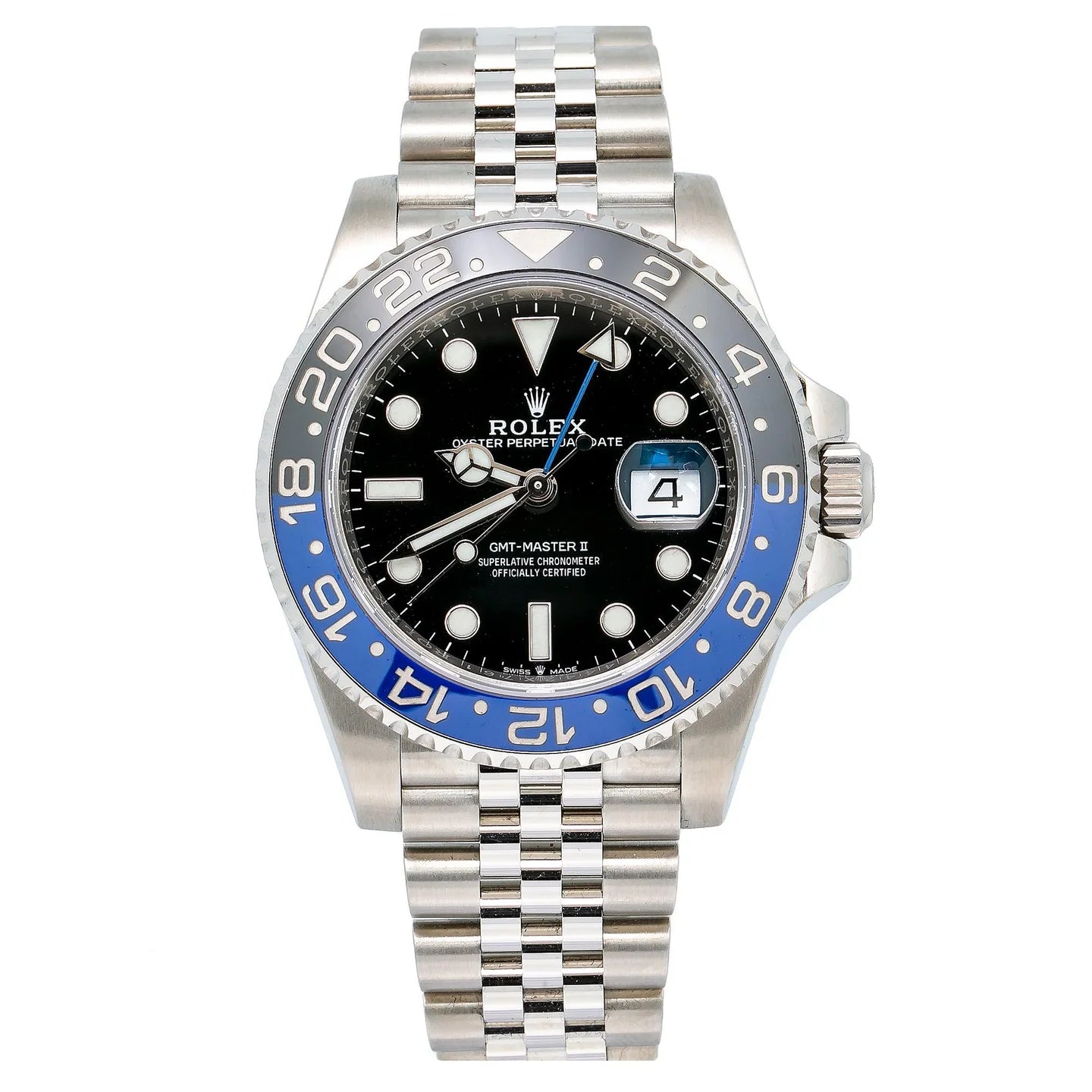 ROLEX GMT-MASTER II 40MM 126710BLNR BATGIRL BLACK DIAL BLACK & BLUE CERAMIC BEZEL STAINLESS STEEL JUBILEE BRACELET