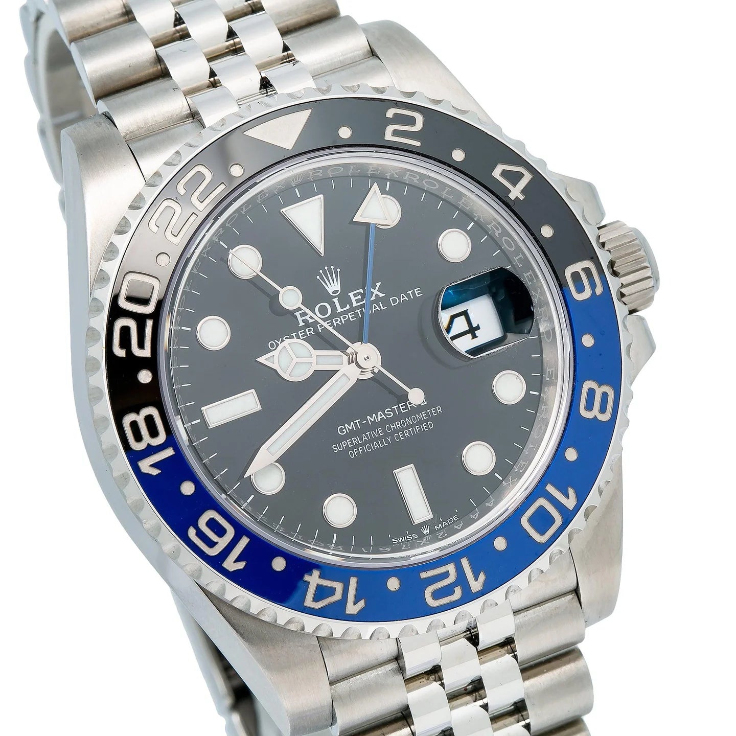 ROLEX GMT-MASTER II 40MM 126710BLNR BATGIRL BLACK DIAL BLACK & BLUE CERAMIC BEZEL STAINLESS STEEL JUBILEE BRACELET